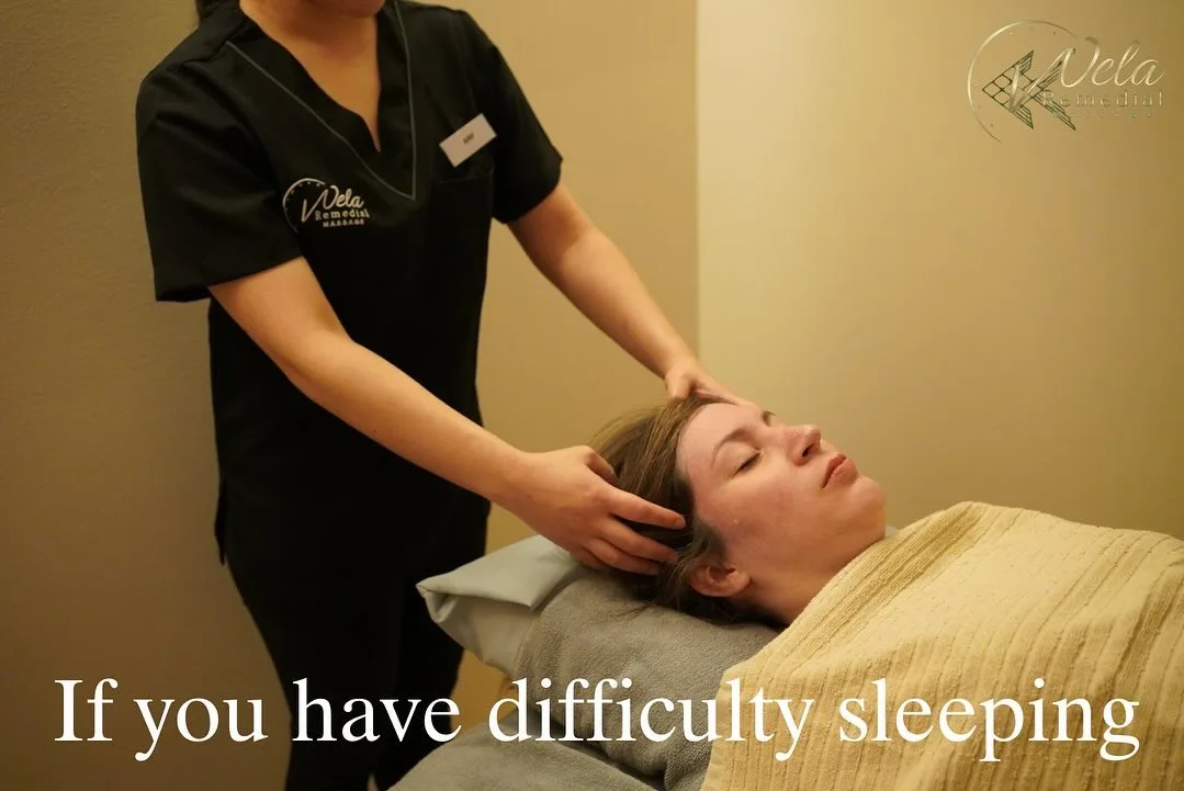 Remedial therapist delivering a calming head massage treatment at Wela, Camberwell